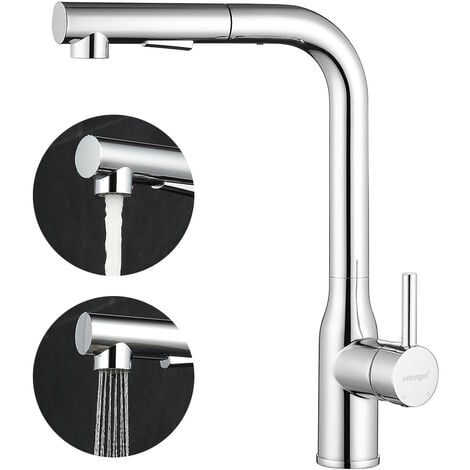 WENKO Flexible robinet, rallonge robinet cuisine, avec adaptateur pour  filetage intérieur et joint, idéal cuisine et salle de bain, Acier  inoxydable, 16,5x3x3 cm, brillant