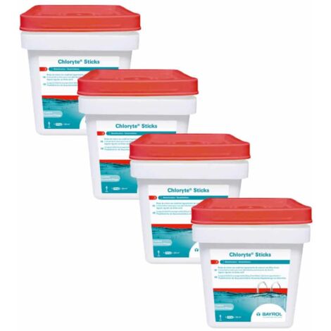 Pack Chloryte Sticks Chlore non stabilisé 4,5 kg Bayrol Quantité Pack de 4
