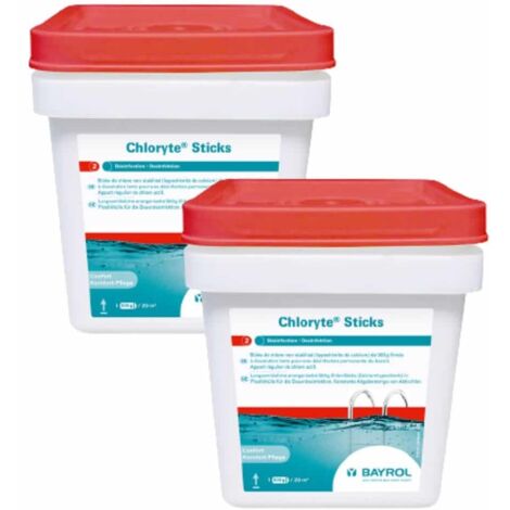 Pack Chloryte Sticks Chlore non stabilisé 4,5 kg Bayrol Quantité Pack de 2