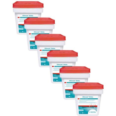 Pack Chloryte Sticks Chlore non stabilisé 4,5 kg Bayrol Quantité Pack de 6