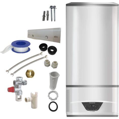 Ariston Group – Chauffe-eau thermodynamique hybride 100 l – Classe A – i-Memory – Économie d'énergie jusqu'à 50% – Installation murale (1/5)