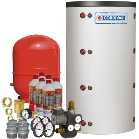 Thermador – Ballon tampon 1000 litres – Vase d'expansion 100 litres – Unité de charge Laddomat – Pression maximale 3 bars – Isolation polyuréthane 100 mm