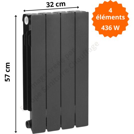 Radiateur aluminium H.57 x 32 cm ADR 500 436 W