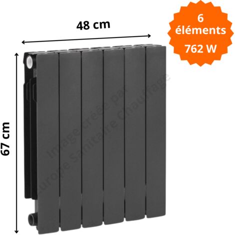 Radiateur aluminium H.67 x 48 cm ADR 600 762 W (1/5)
