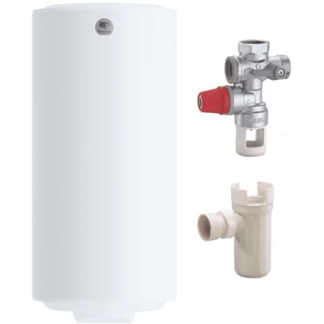 Thermor – Pack chauffe-eau électrique vertical 200 L – Résistance stéatite anti-entartrage – Thermostat mécanique réglable 50°/65° – Groupe de sécurité NF (1/5)