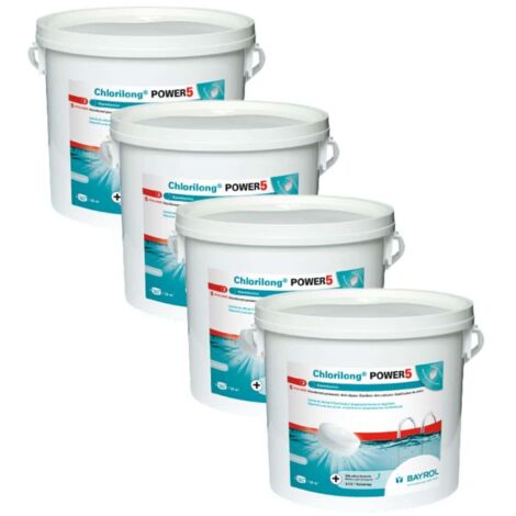 Pack Chlorilong 5 Fonctions / Power 5 - 5 kg Bayrol Quantité Pack de 4 (1/2)