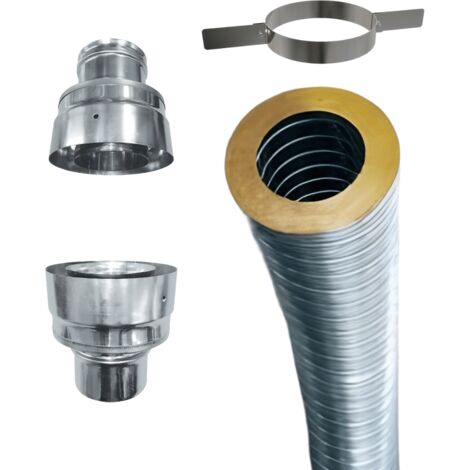 Kit conduit isolé 10m double paroi 120/130/150/160/180/200 mm