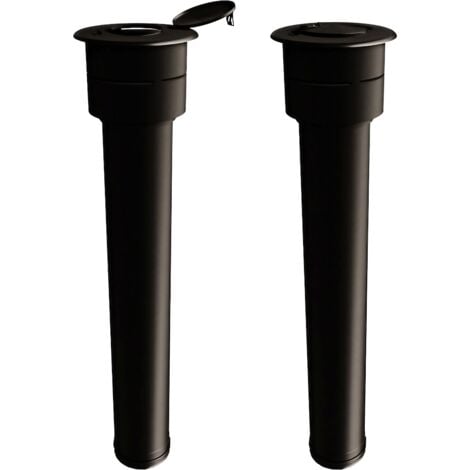 Kit sortie de toit ardoise concentrique PGI pente 15 à 30 degrés Poujoulat Diamètre conduit concentrique ∅ 80/130