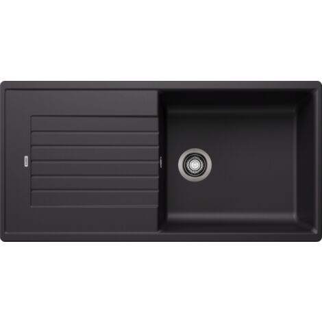 Évier de cuisine Zia XL 6S Silgranit Blanco - Finition Noir