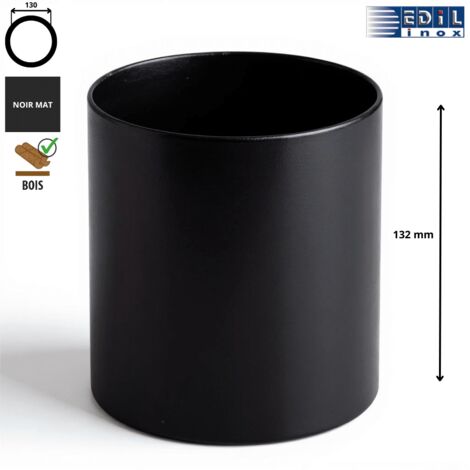 Adaptateur femelle - femelle anti bistre émaillé noir mat Edilinox Diamètre 130