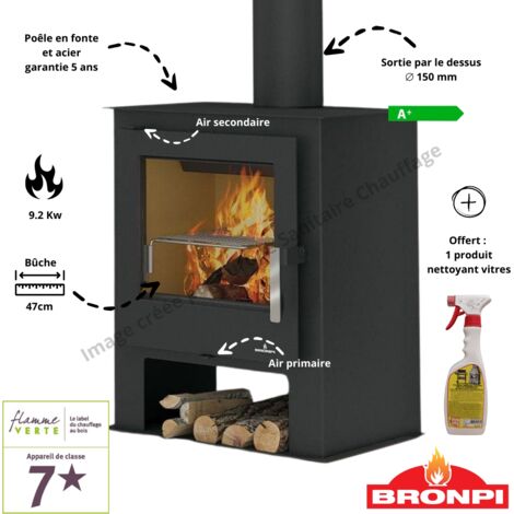 Poêle à bois Gijon Bronpi (1/5)