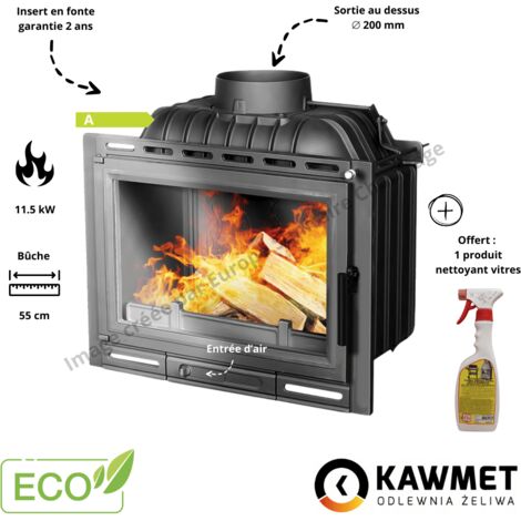 Insert à bois fonte W13 A ECO WR 11,5 kW KAWMET