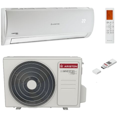 Ariston Group – Climatiseur réversible 5000W – Pompe à chaleur A++ – WiFi – 12 vitesses – Plage de fonctionnement -15ºC à +50ºC – R32