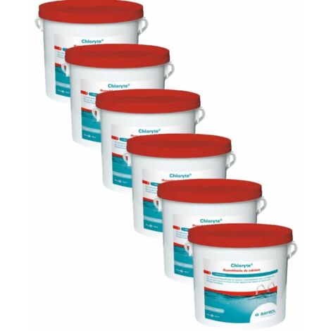 Pack Chloryte - Chlore non stabilisé 5 kg Bayrol Quantité Pack de 6
