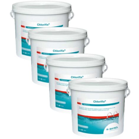 Pack Chlorifix Micro-billes 5 kg Chlore choc Bayrol Quantité Pack de 4 (1/3)