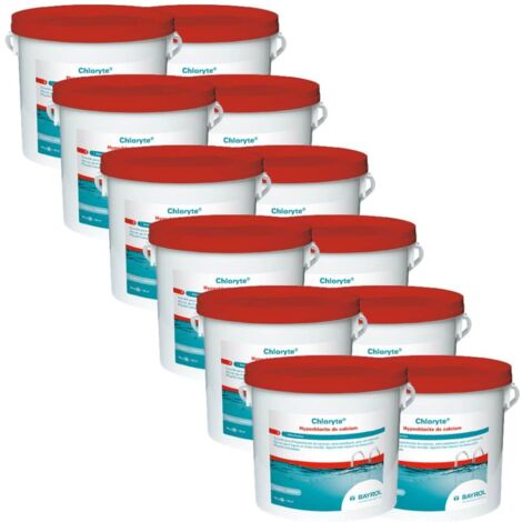 Pack Chloryte - Chlore non stabilisé 5 kg Bayrol Quantité Pack de 12