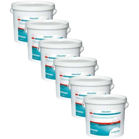 Pack Chlorifix Micro-billes 5 kg Chlore choc Bayrol Quantité Pack de 6
