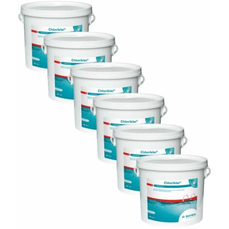 Pack Chlore choc pastille Chloriklar 5 kg Bayrol Quantité Pack de 6