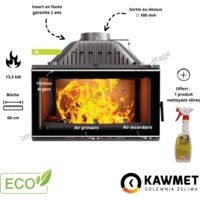 Insert à bois fonte W16 13,5 KW ECO WR KAWMET