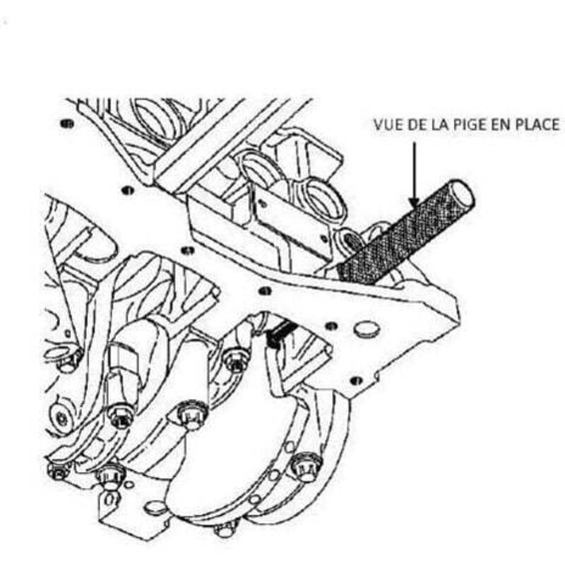Pige De Calage Renault 1.5 Dci Kit Piges Calage Distribution TOOLATELIER - Moteurs 1.5 Et 1.9 DCi Renault, Dacia, Nissan Kit Piges Moteur DCi