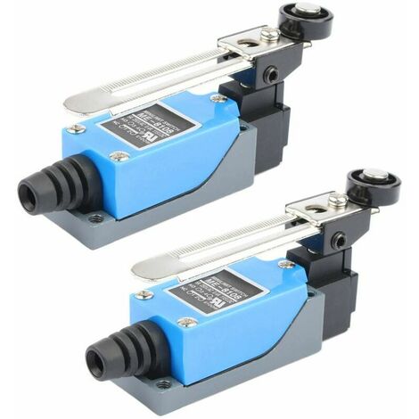 2 Micro Interrupteurs Fin De Course - Levier Rouleau NO/NC 250V