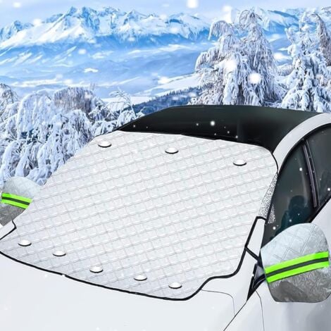 Bâche de protection universelle de voiture anti-neige bâche extérieure  pare-brise pare-soleil imperméable à l'eau anti-glace anti-gel  auto-protecteur