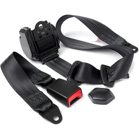 Ceinture de sécurité de voiture, réglable universel 3 points Ceinture de sécurité de voiture, Seat automatique télescopique pour voiture Ceinture de voitures Accessoires Voyage Véhicule,(25CM)DOLASO