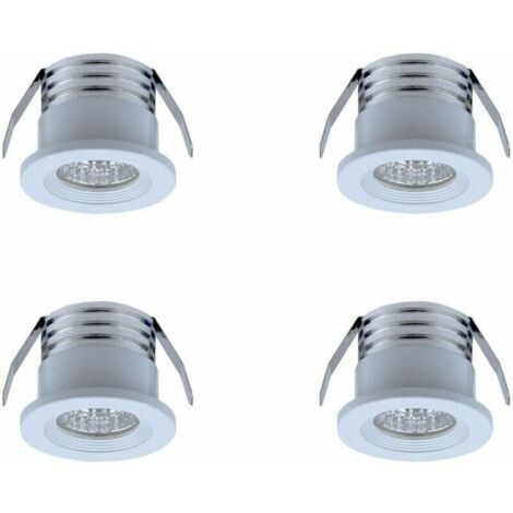 Lot De 4 Spots LED Encastrables LEDLUX - 3W 12V/24V - Trou 50mm - Pour Cuisine, Salle De Bain