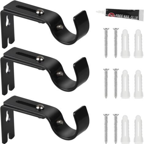 MUCKLILY 2ensembles Support De pour Store Enrouleur Accessoires De Rideaux Installation Facile pour Bureau Salon Chambre Et Cuisine MUCKLILY 2ensembles Support De pour Store Enrouleur Accessoires De Rideaux Installation Facile pour Bureau Salon Chambre Et Cuisine