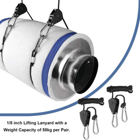 4 Pièces Corde à Cliquet,avec Cordes En Nylon Sangle à