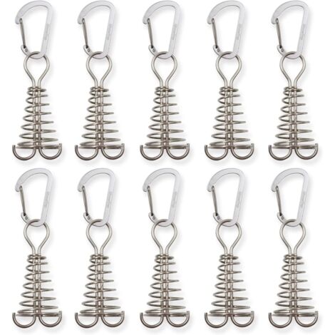 Piquet De Fixation Sol Lot De 10 Piquets De Tente En Acier Galvanisé 30cm - Ancrage Solide Pour Extérieur Ancrage Sol Extérieur