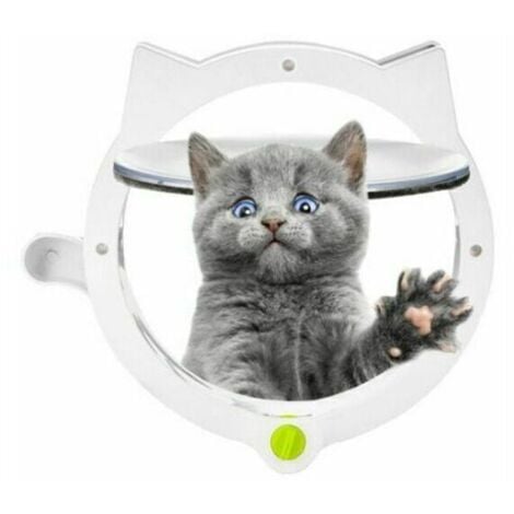 Chatière Chat Flip, Chatière Chien Chatière Blanc Hole