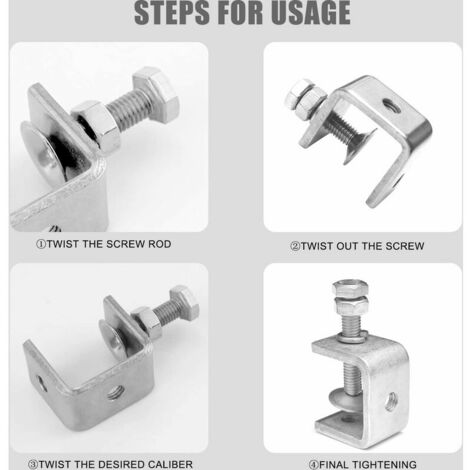 TOLSEN Serre-joint attache rapide x4 pcs