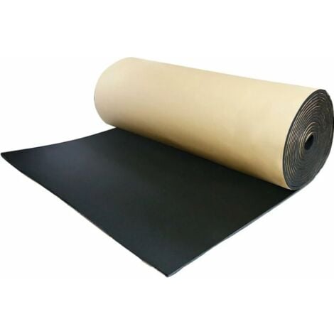 Isolation phonique insonorisante de voiture insonorisant mousse acoustique anti-bruit coton auto-adhesif isolation thermique mousse cellulaire insonorisant, 1 rouleau 200 cm x 50 cm, 3 mm