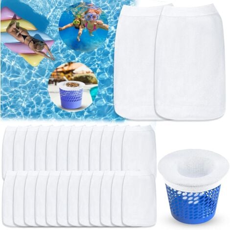 Chaussette filtrante Piscine丨Pool Skimmer Socks丨Chaussettes de Skimmer de  Piscine- Filter Savers pour Panier de Skimmer de Filtre, Doublure d'écran