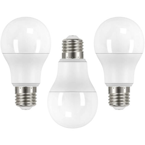 Litecraft Light Bulb 4.9 Watt E27 Edison Screw GLS Cool White LED In White - 3 Pack (1/2)