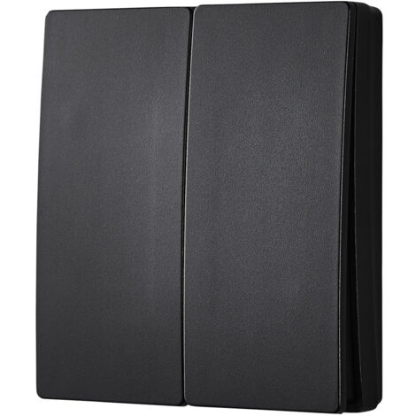 Litecraft Kinetic Push Switch 2 Gang IP65 Rated Electrical Fitting - Matte Black (1/3)