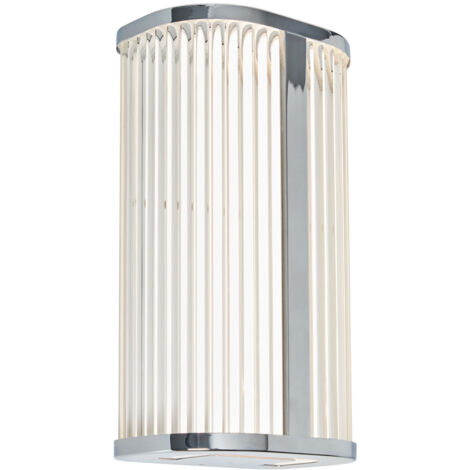 Litecraft Perseus Bathroom Wall Light CCT Integrated LED - Polished Chrome, Opal (1/5)