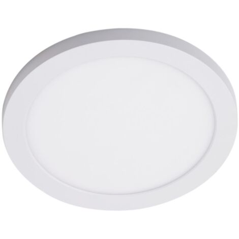 Litecraft Darly Ceiling Light Bathroom 18W Integrated LED Flush Mount - White (1/5)