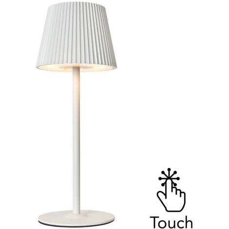 Litecraft Elowen Table Lamp Rechargeable Touch Sensitive Integrated LED - White (1/5)