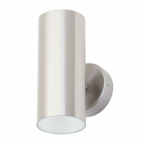 Litecraft Lem Wall Light Up Down Outdoor 10W LED IP44 Fitting - Stainless Steel (1/5)