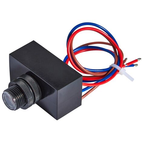 Litecraft Luke Photocell Dusk Till Dawn Sensor Outdoor Security Fitting - Black (1/2)