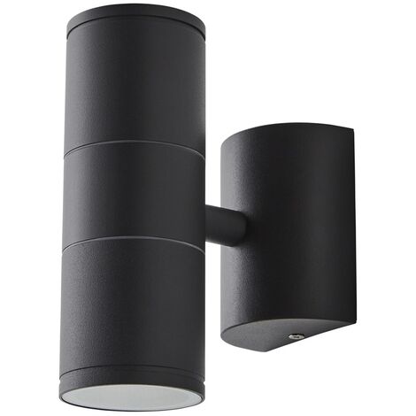 Litecraft Irela Wall Light Outdoor Up & Down Garden Fitting - Anthracite (1/5)