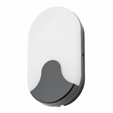 Litecraft Alford Wall Light 15 Watt Outdoor Oval Integrated LED Bulkhead - Black (1/5)