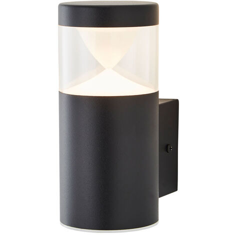 Litecraft Nura Wall Light 4W Integrated LED Outdoor IP44 Rated Fitting - Black (1/5)