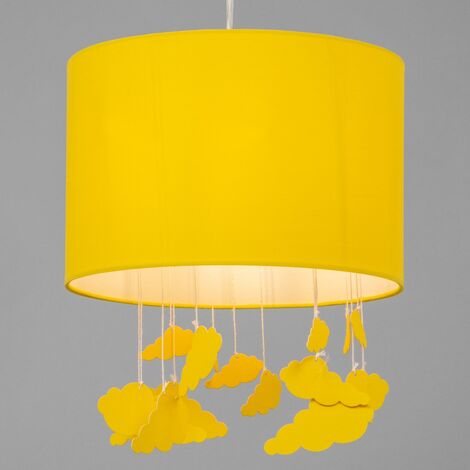 Litecraft Glow Light Shade 30cm Easy Fit Clouds Mobile Lampshade - Ochre