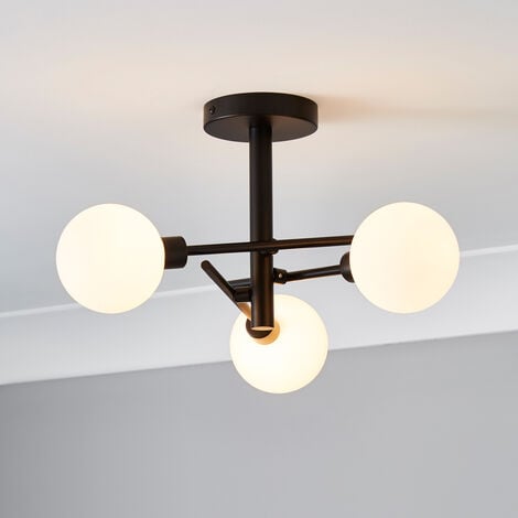 Semi flush 3 online arm ceiling light