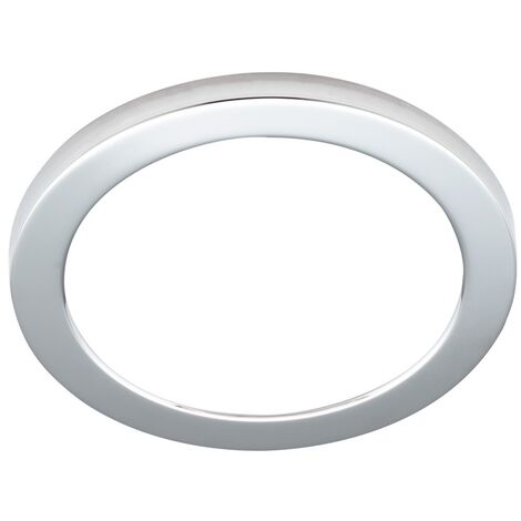 Litecraft Darly Ceiling or Wall Light Small Flush 18 Watt LED Fitting - Polished Chrome (1/5)