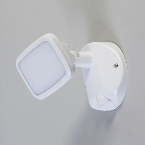 Litecraft Alma Single Floodlight 10 Watt LED Outdoor Fitting - White