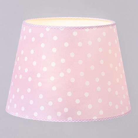 Litecraft Glow Light Shade 30.5 cm Easy Fit Polka Dot Lampshade - Pink